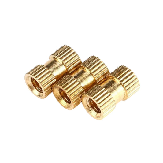 M4 Brass Insert 10×6mm - Solid Brass Injection Knurled Thread Inserts Nuts - FMTRD