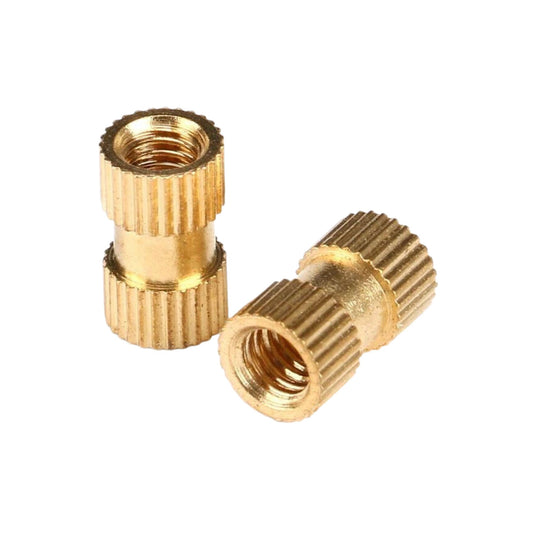 M4 Brass Insert 10×6mm - Solid Brass Injection Knurled Thread Inserts Nuts - FMTRD