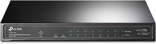 TP-Link 10-Port Gigabit Desktop Switch with 8 Port PoE+ Ethernet Switch | TL-SG1210P