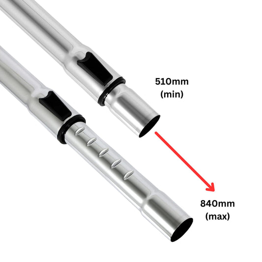 Universal 35mm adjustable telescopic Vacuum cleaner extension rod pipe- Compatible with Vacuum Cleaner. - FMTRD