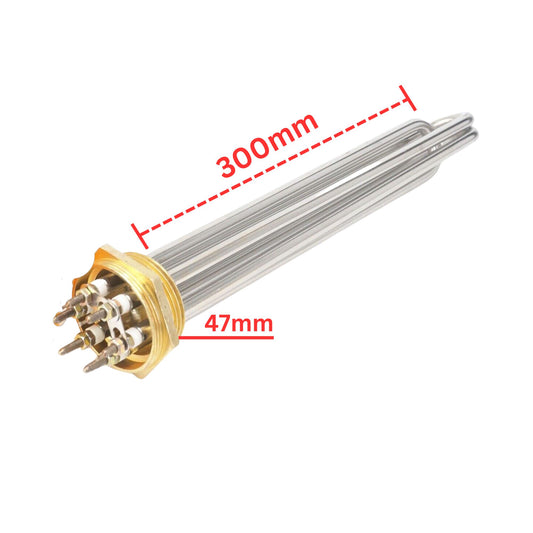 Water Heating element for water tank-220V 9000W-3U Element Tube 300mm and thread 47mm. - FMTRD