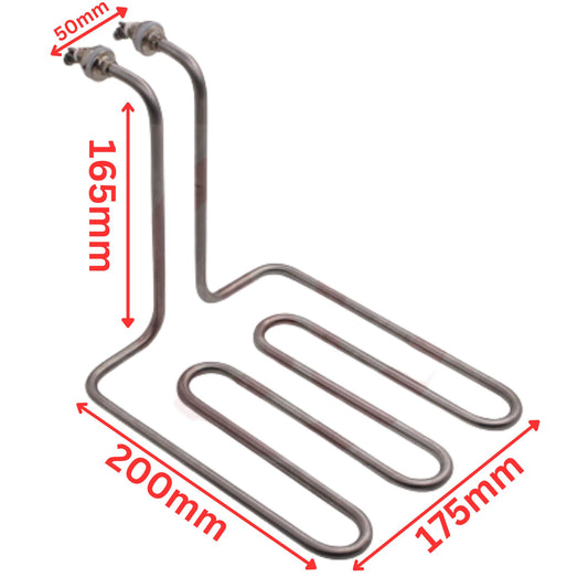Oil Heating deep fryer heating element-1500 Watt and 220V-type tubular heating element for oil industrial heater. - FMTRD