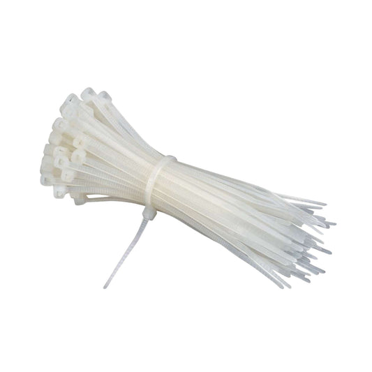 Premium Black and White Nylon Cables Ties - Pack of 100 Pcs - Size: 7.6 x300mm - Heavy duty wire ties for cable Management Organizing and More. - FMTRD
