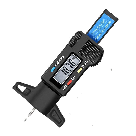 Digital Tread Depth Gauge Tire Thread Tester Gauge Measurer with LCD Display Tool - FMTRD