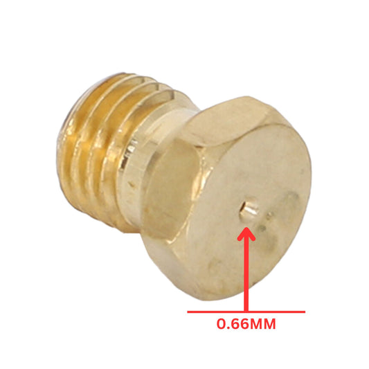 Universal 0.66mm Stove Oven Brass M6 Gas Jet Nozzle Injectors. - FMTRD