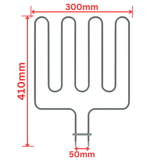 Sauna Heating Element- 220V 2000W -4U shape heating element tubular heating element - FMTRD