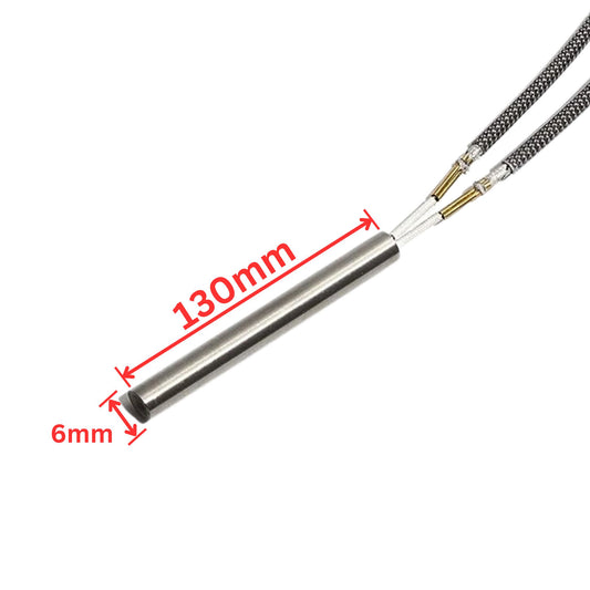 Cartridge Heater Heating Tube 6×130 -75V 70W-Stainless Steel Tubular Single Head Electric. - FMTRD