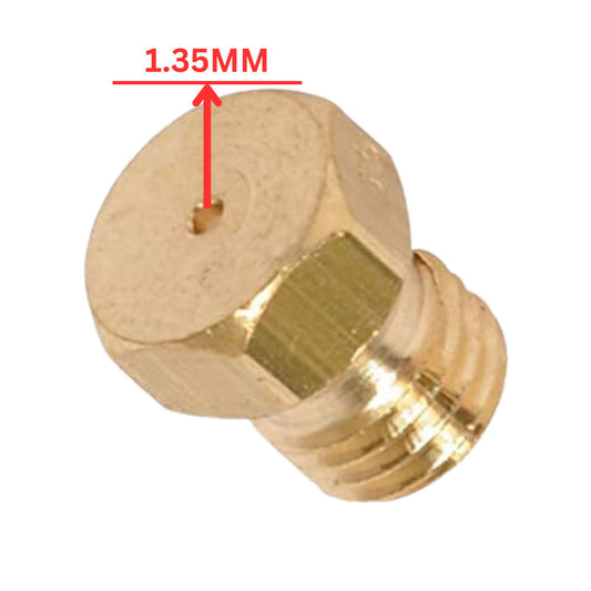 Universal 1.35mm Stove Oven Brass M6 Gas Jet Nozzle Injectors. - FMTRD