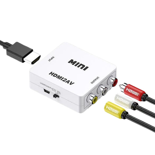 MINI HDMI to AV Converter 1080p Video Audio Converter Adapter. - FMTRD