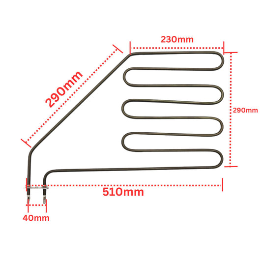 Heating Element for Sauna 290×510-220V 2000W- 4U heating element for sauna. - FMTRD