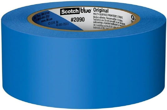 Scotch Blue Premium Masking Tape 48mm x 54.8m, 1 roll/pack | Blue color | Masking and Protection | High adhesion | Multi-Surface | For walls, ceiling, metal, wood | Easy to Remove with no residue