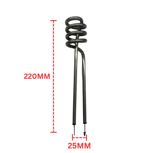 4 Round Water Heater Heating Element 220×25MM-230V 1000W - FMTRD