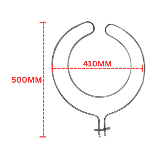Bread maker/Pizza grill Heating Element (500×410)-230V 1500W. - FMTRD