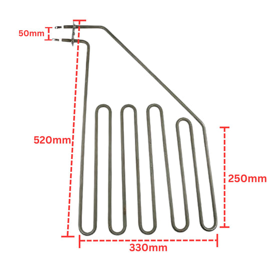 Stainless steel Sauna stove heating element 320×520- 230V 3000W-5U Heating Element For sauna. - FMTRD