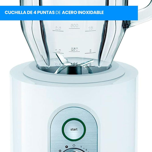 Replacement Blender Blade Compatible with Braun JB5050 and JB5160 Glass Blender | Stainless Steel, 4 Tips, Seal Included, Diameter 8.5 cm