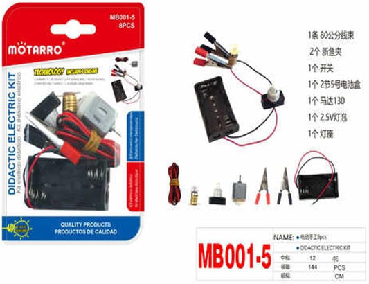 Motarro MB001-5 Didactic Electric Kit Science Project Kit for Kids
