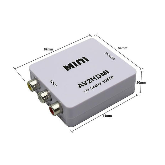 MINI AV to HDMI Converter 1080p Video Audio Converter Adapter. - FMTRD