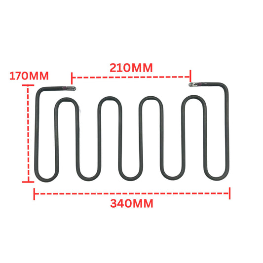 5U sandwich/Toaster Grill Heating element (170×340)-230V 2000W - FMTRD