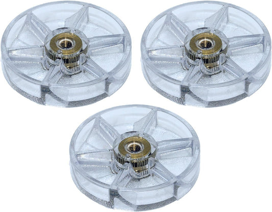 First Moon 3 Pack Top Base Gear Replacement for 600W 900W Blender NB-101B NB-101S NB-201