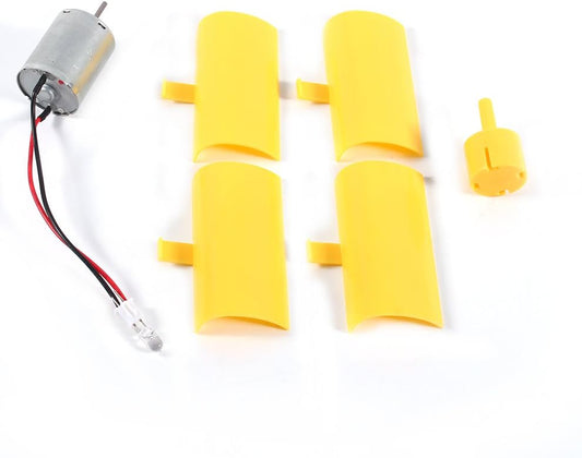 DIY Kit Small DC Motor Vertical Wind Turbines Blades Generator, Micro Motor Wind Turbine Generator