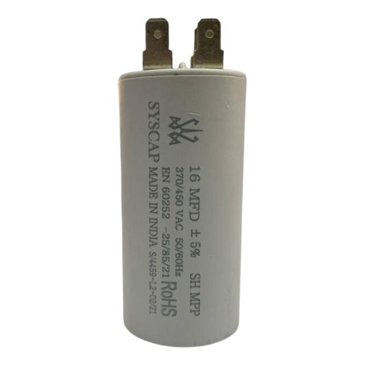 Washing Machine 16uf Capacitor type Pin - Motor Run Capacitor