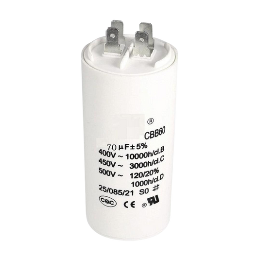 Washing Machine 70uf Capacitor type Pin - Motor Run Capacitor
