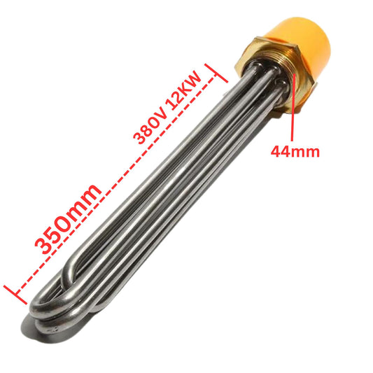 Water Heating Element 380V 12KW for water tank - 44mm thread tube 350mm - Tube Heater Resistance. - FMTRD
