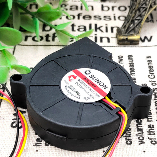 Sunon DC12V 2.04W MF50151VX-B00C-G99 5015 Fan 50x50x15mm 3pin Blower Cooling Fan for Arduino - FMTRD