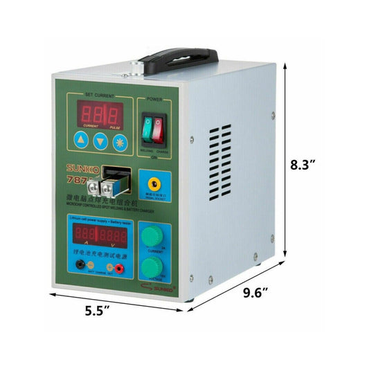 Sunkko Spot Welder 787A+- 1.5KW Double Pulse Intelligent Welding Machine, 180V~240V, 50A-800A - FMTRD