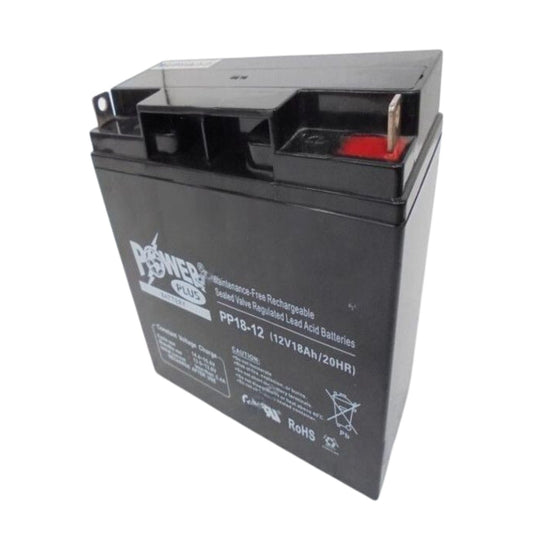 Powerplus Lead Acid Battery, PP18-12, 12V, 18Ah/20Hr - FMTRD