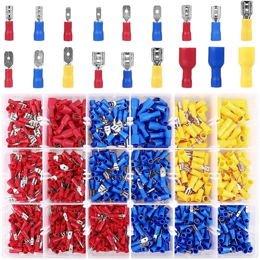 900-Piece Insulated Wire Connector Kit Set | Multicolor Assortment for Secure Electrical Connections - FMTRD