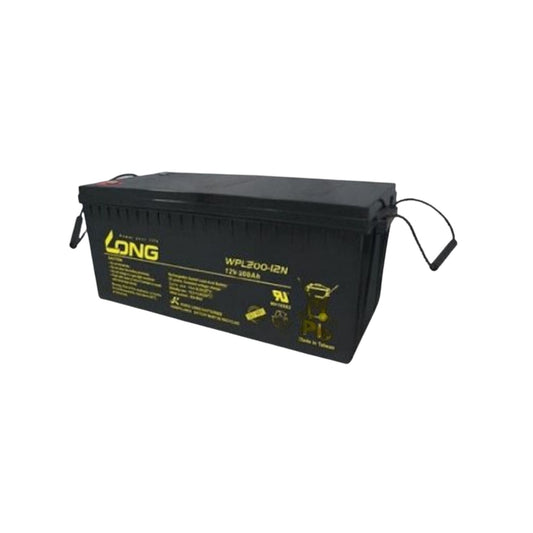 Long WPL200-12N, 12V, 200Ah Rechargeable Sealed Lead Acid Battery - FMTRD