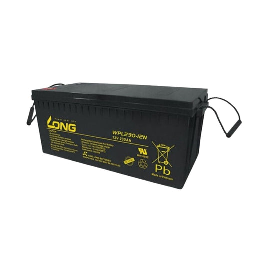 Long WPL230-12N, 12V, 230Ah Rechargeable Sealed Lead Acid Battery - FMTRD