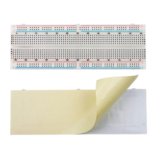 Solderless PCB Breadboard 830 Tie Points MB102 - White - FMTRD