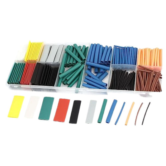 Organized and Colorful: 280-Piece Heat Shrink Tube Wire Wrap Set with 9 Sizes and 9 Vibrant Colors in a Convenient Case - FMTRD