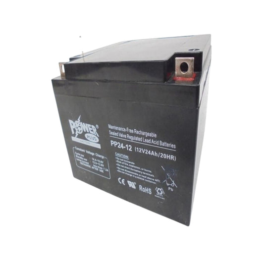 Powerplus Lead Acid Battery, PP24-12, 12V, 24Ah/20Hr - FMTRD