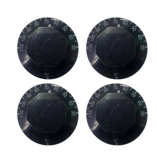 4 Pcs Thermostat 50-300°c control knobs - Hole 5mm. - FMTRD