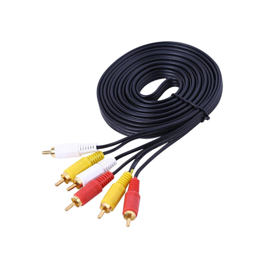 3 RCA Composite Audio Video AV Cables RCA Cable 5M. - FMTRD