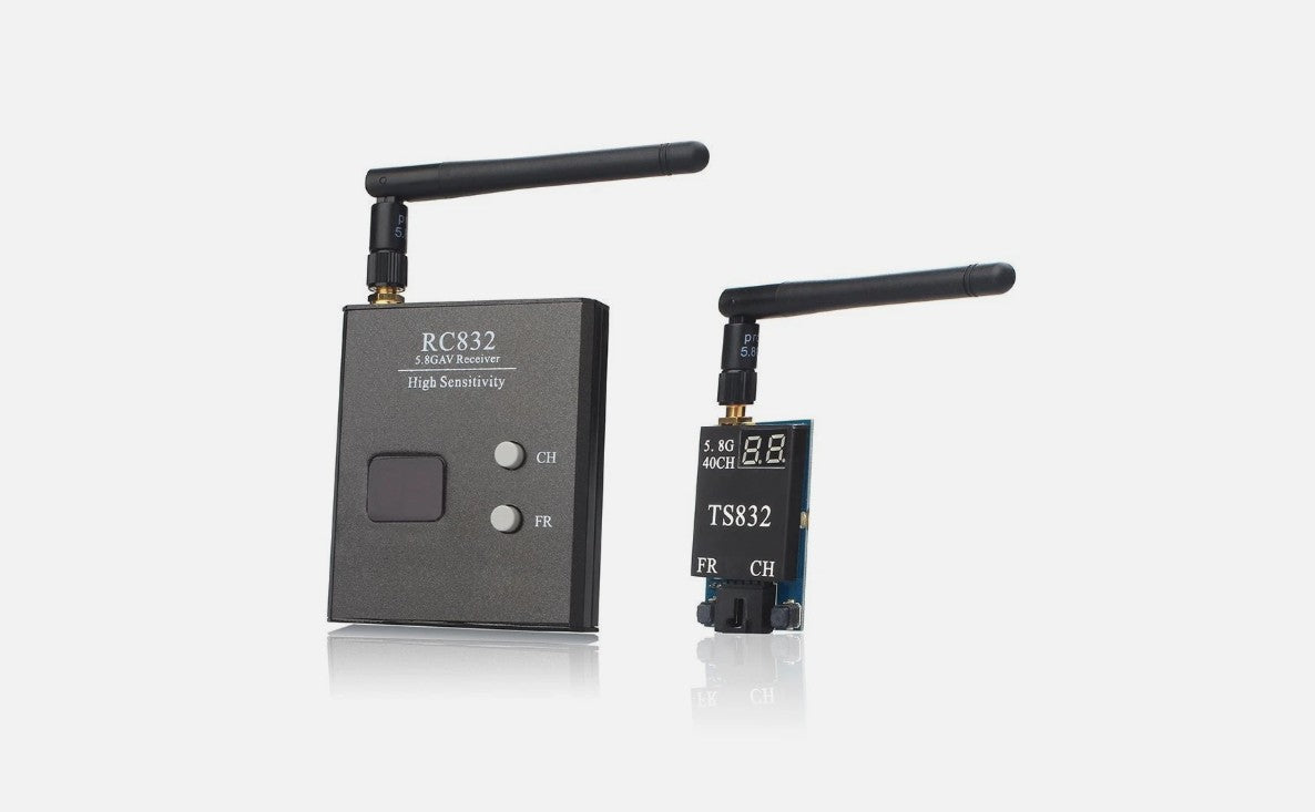 5.8G 40CH 2000M Range TS832+RC832 FPV Audio Video Transmitter and Rece ...