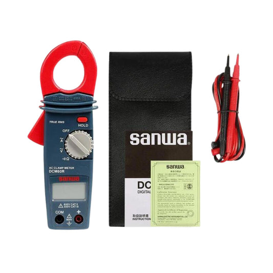 Sanwa digital clamp meter DCM60R with 1999 display count meter. - FMTRD