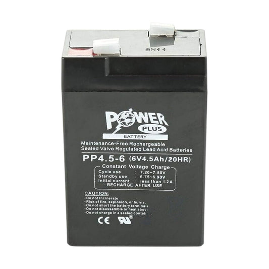 Powerplus Lead Acid Battery, PP4-5-6, 6V, 4.5Ah/20Hr - FMTRD