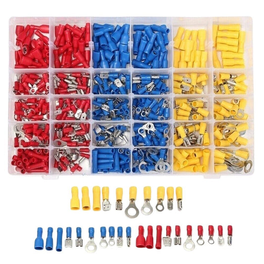 480-Piece Insulated Wire Connector Kit Set | Multicolor Assortment for Secure Electrical Connections - FMTRD