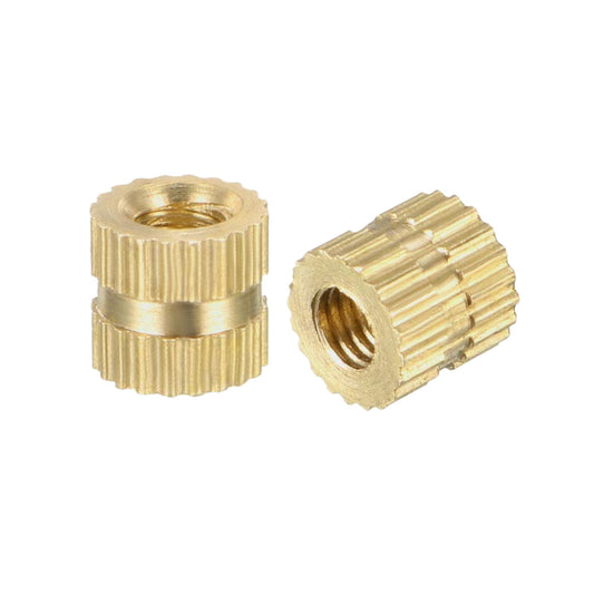 M3 Brass Insert 6×5mm - Solid Brass Injection Knurled Thread Inserts Nuts - FMTRD