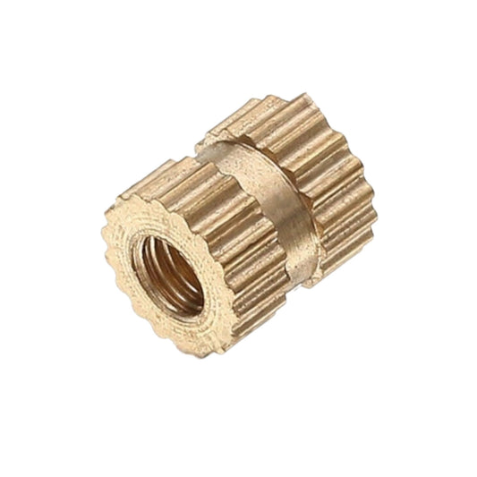 M3 Brass Insert 6×5mm - Solid Brass Injection Knurled Thread Inserts Nuts - FMTRD
