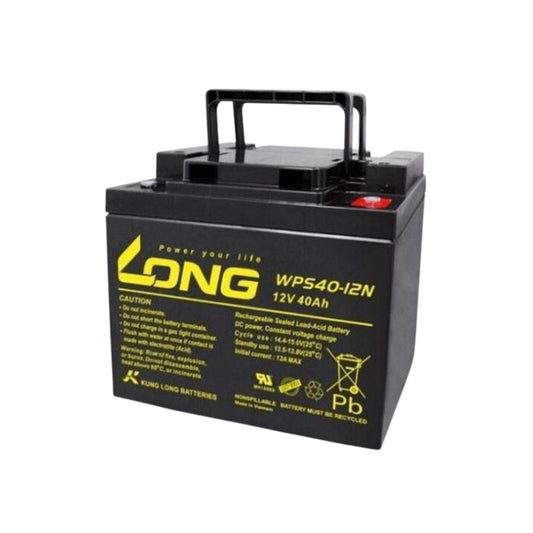 Long WPS40-12N, 12V, 40Ah Rechargeable Sealed Lead Acid Battery - FMTRD