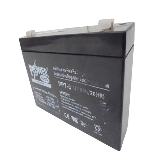 Powerplus Lead Acid Battery, PP7-6, 6V, 7Ah/20Hr - FMTRD