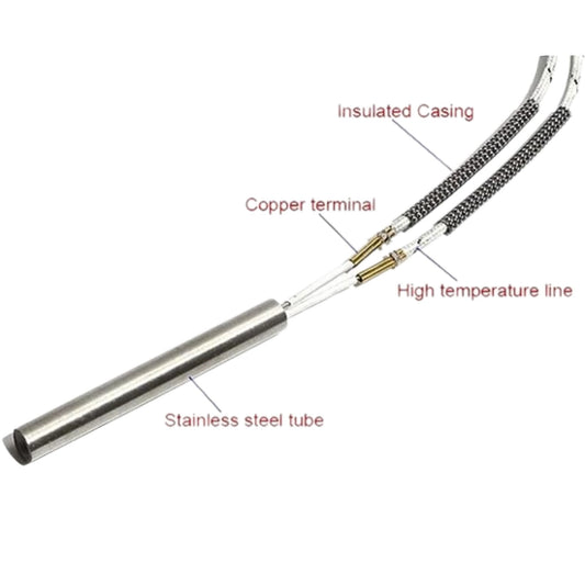 Cartridge Heater Heating Tube 6×130 -75V 70W-Stainless Steel Tubular Single Head Electric. - FMTRD