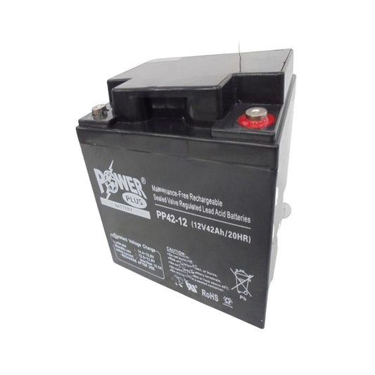 Powerplus Lead Acid Battery, PP42-12, 12V, 42Ah/20Hr - FMTRD