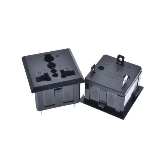 AC universal 13a 250V multi-use inlet industrial wall socket 3 pins outlet power universal socket. - FMTRD