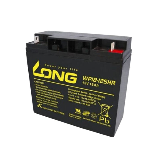 Long WP18-12SHR, 12V, 18Ah Rechargeable Sealed Lead Acid Battery. - FMTRD